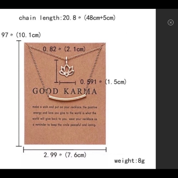 🎈SOLD Out 🎈see details ** Good Karma necklace - Picture 4 of 5